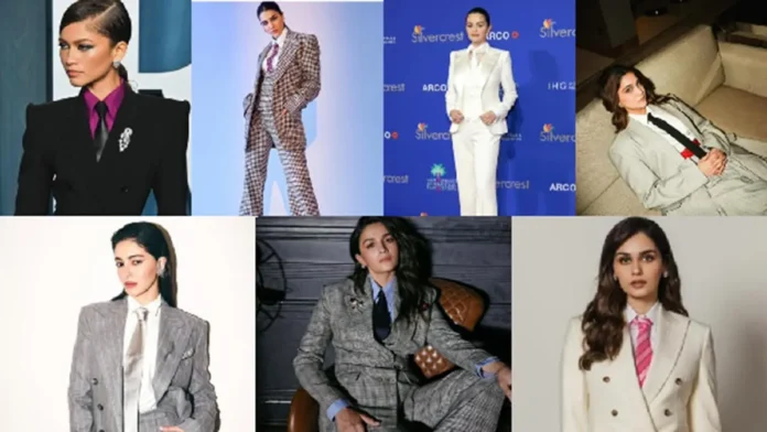 Zendaya Selena Gomez Manushi Alia Ananya Sharvari Kriti Nail Power Dressing