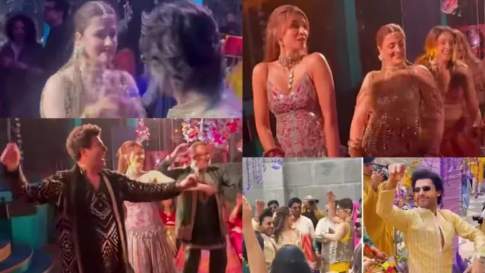 Kriti Varun and Friends Set Dance Floor Ablaze at Nupur Sanon Stebin Ben Sangeet